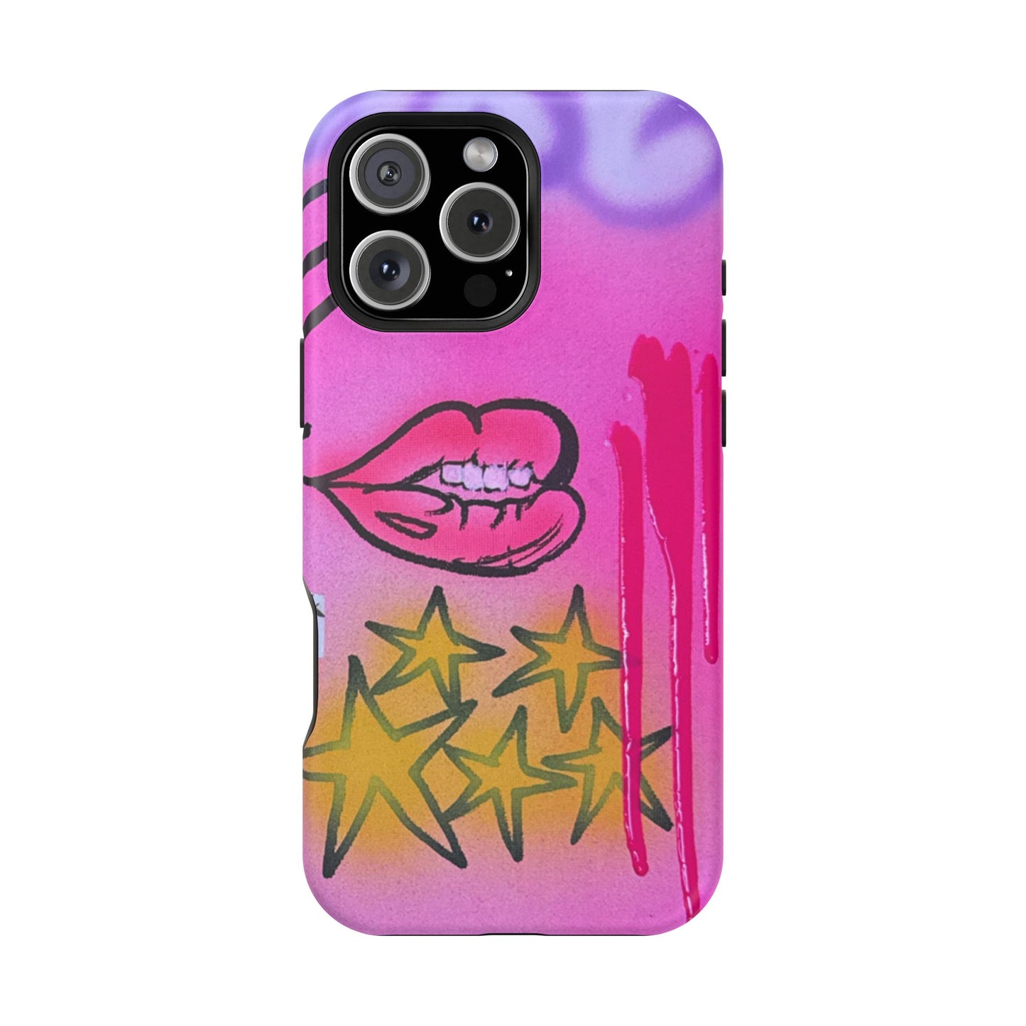 MagSafe "star drip" airbrush iPhone case