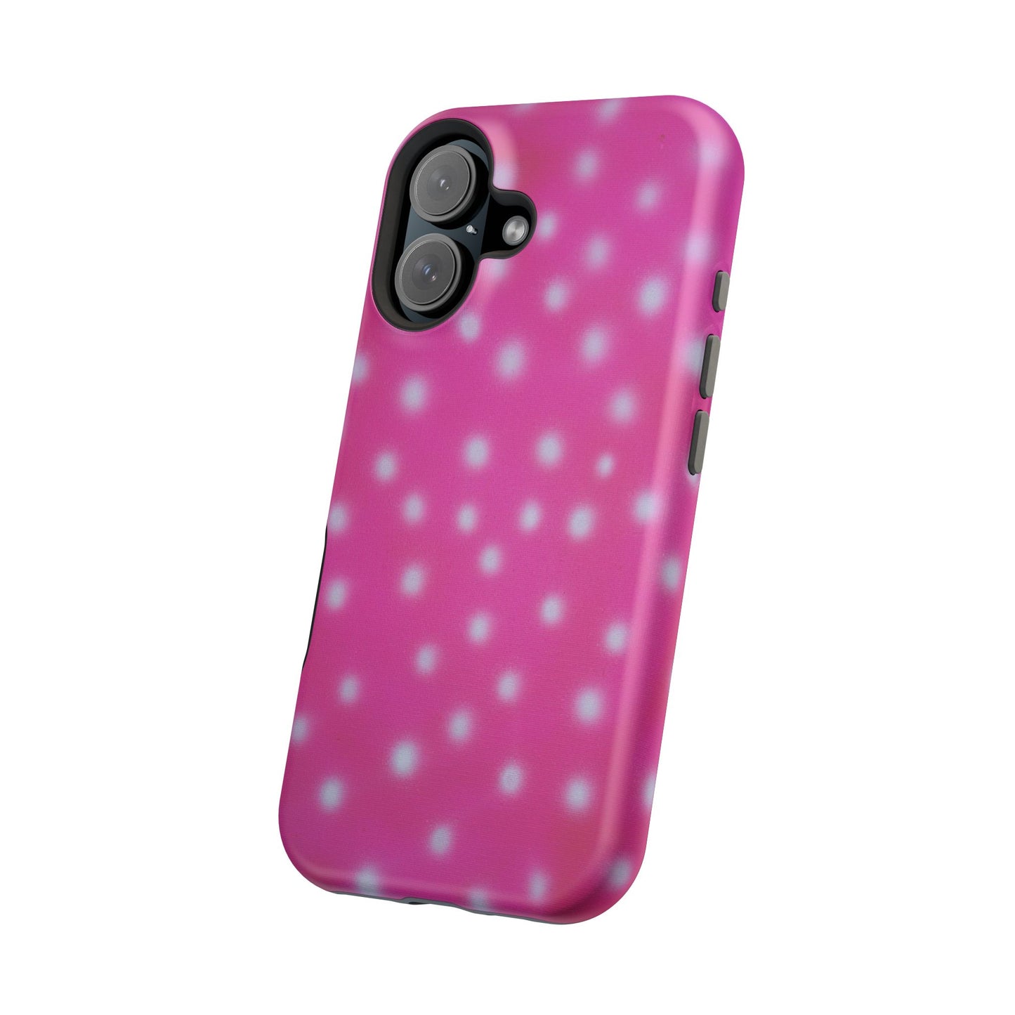 MagSafe "bubblegum polka dot" airbrush iPhone case