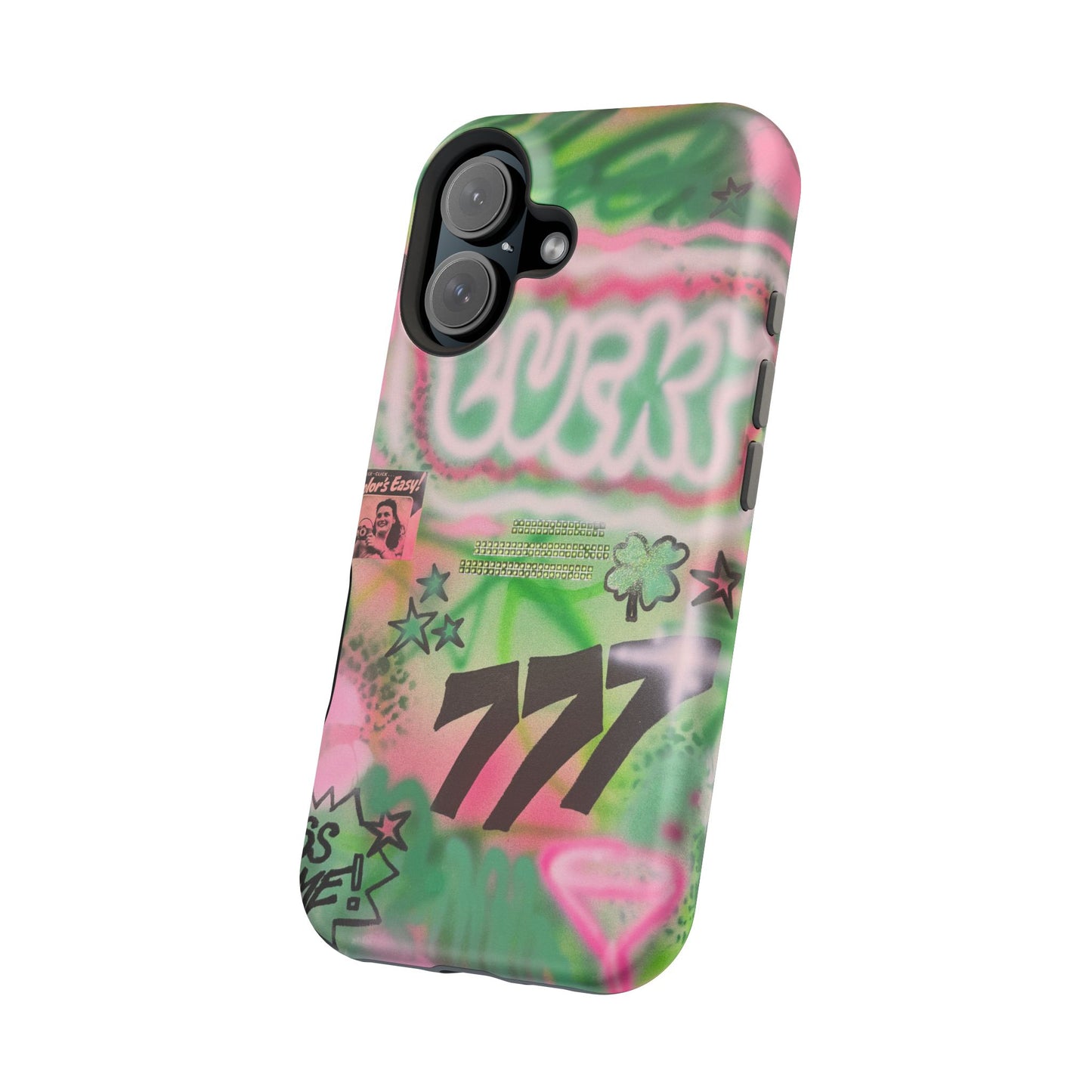 MagSafe "so lucky" airbrush iPhone case