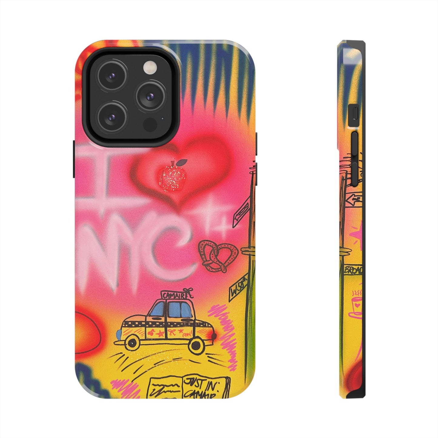 "in the city" airbrush iPhone case