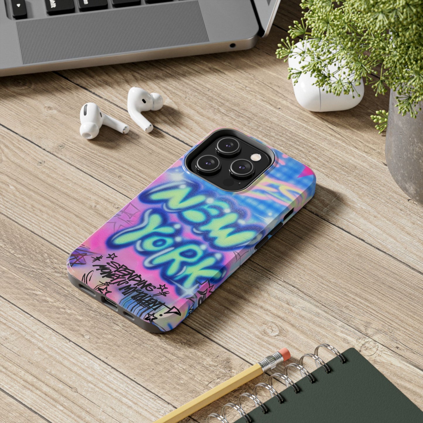 "spending money is my talent" airbrush iPhone case