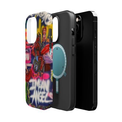 MagSafe "im an angel" airbrush iPhone case