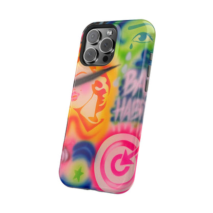 MagSafe „schlechte Angewohnheiten“ Airbrush iPhone Hülle