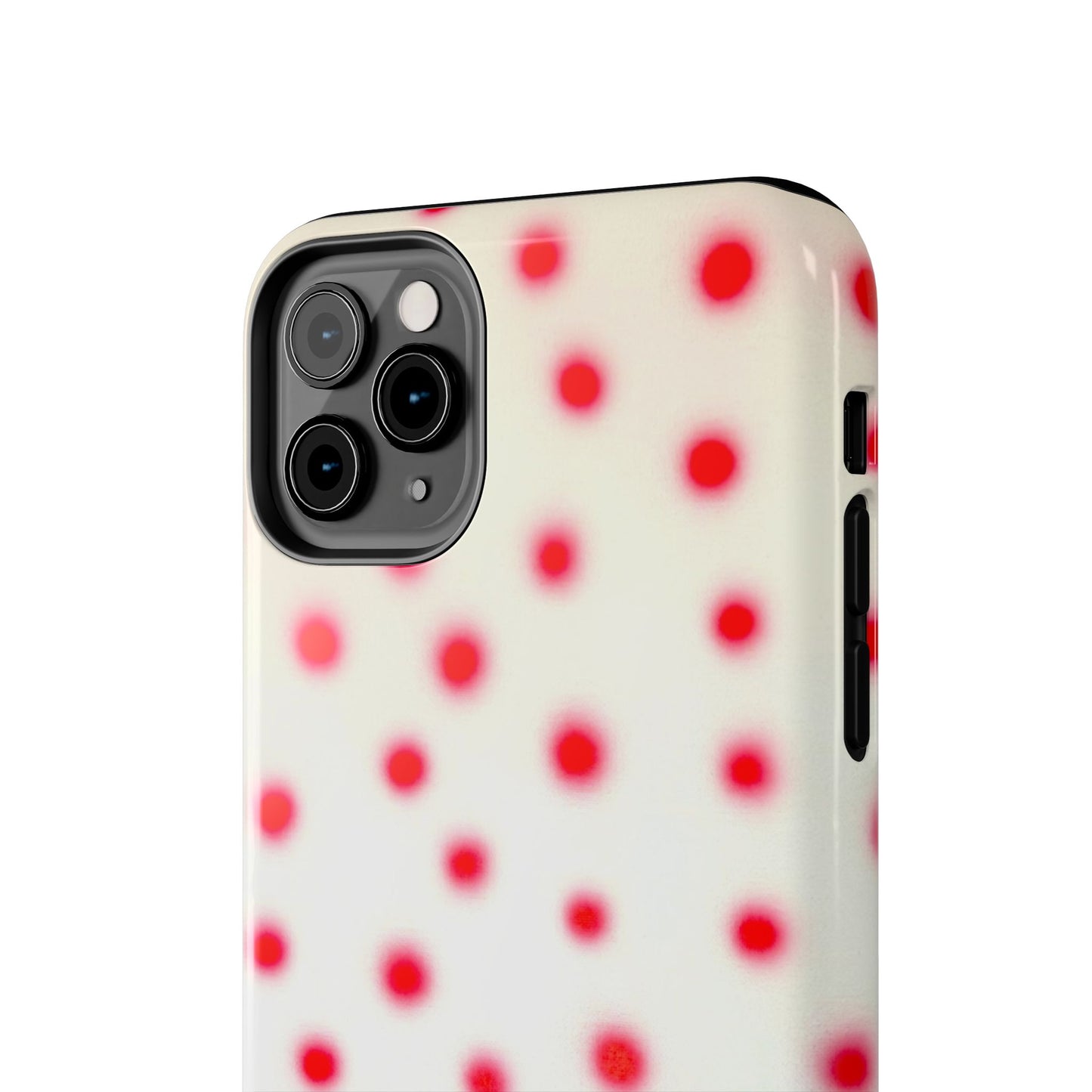 "vanilla cherry polka dot" airbrush iPhone case