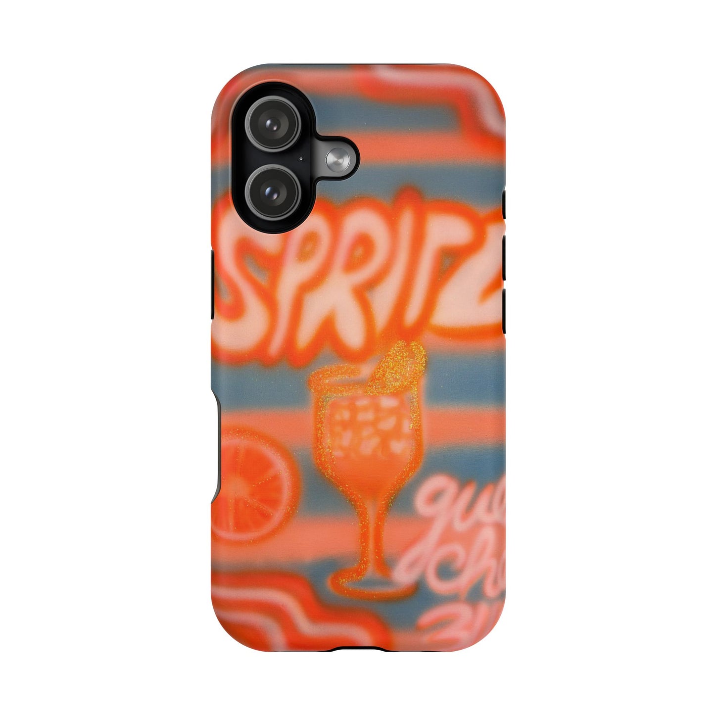 MagSafe "aperol spritz pt. 2" airbrush iPhone case