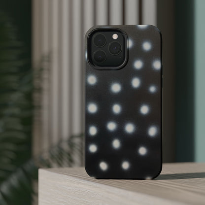 MagSafe "coconut noir polka dot" airbrush iPhone case