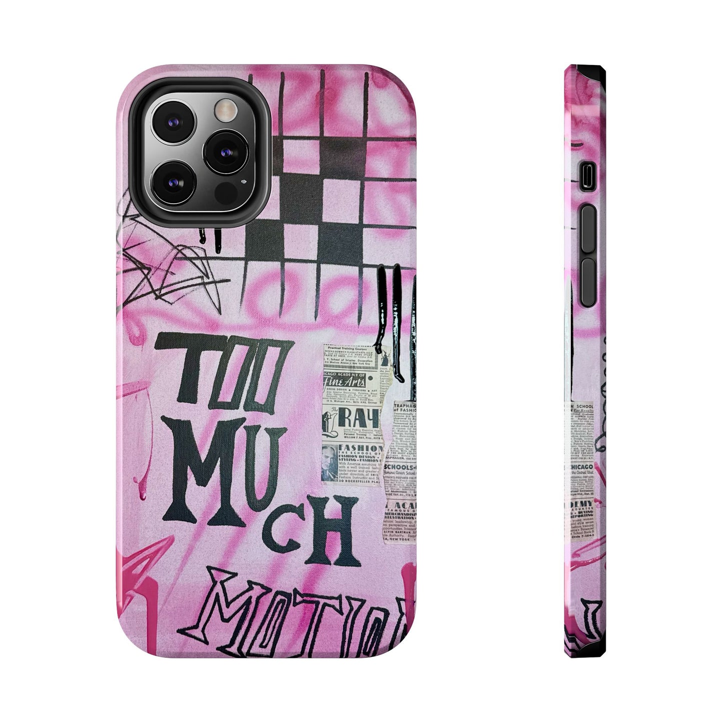 "too much motion" airbrush iPhone case