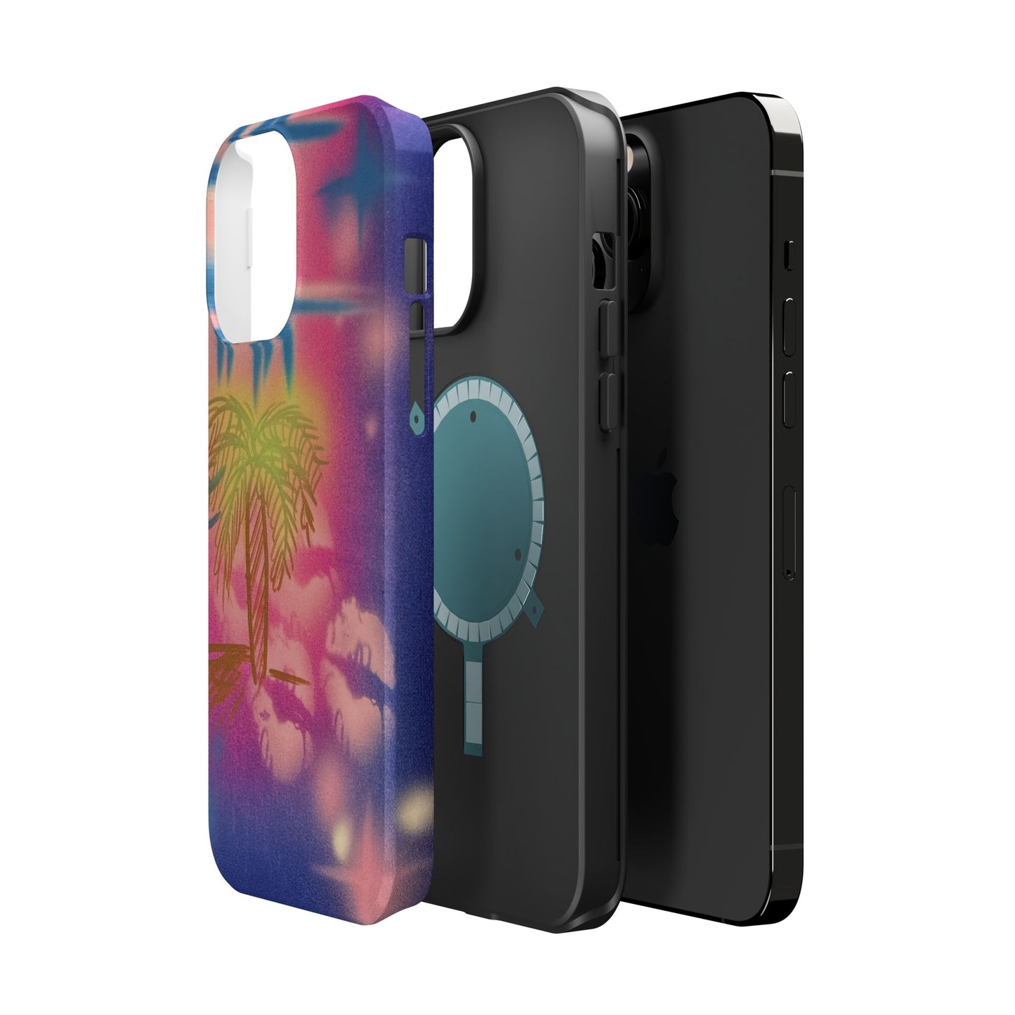 MagSafe "glowy night" airbrush iPhone case