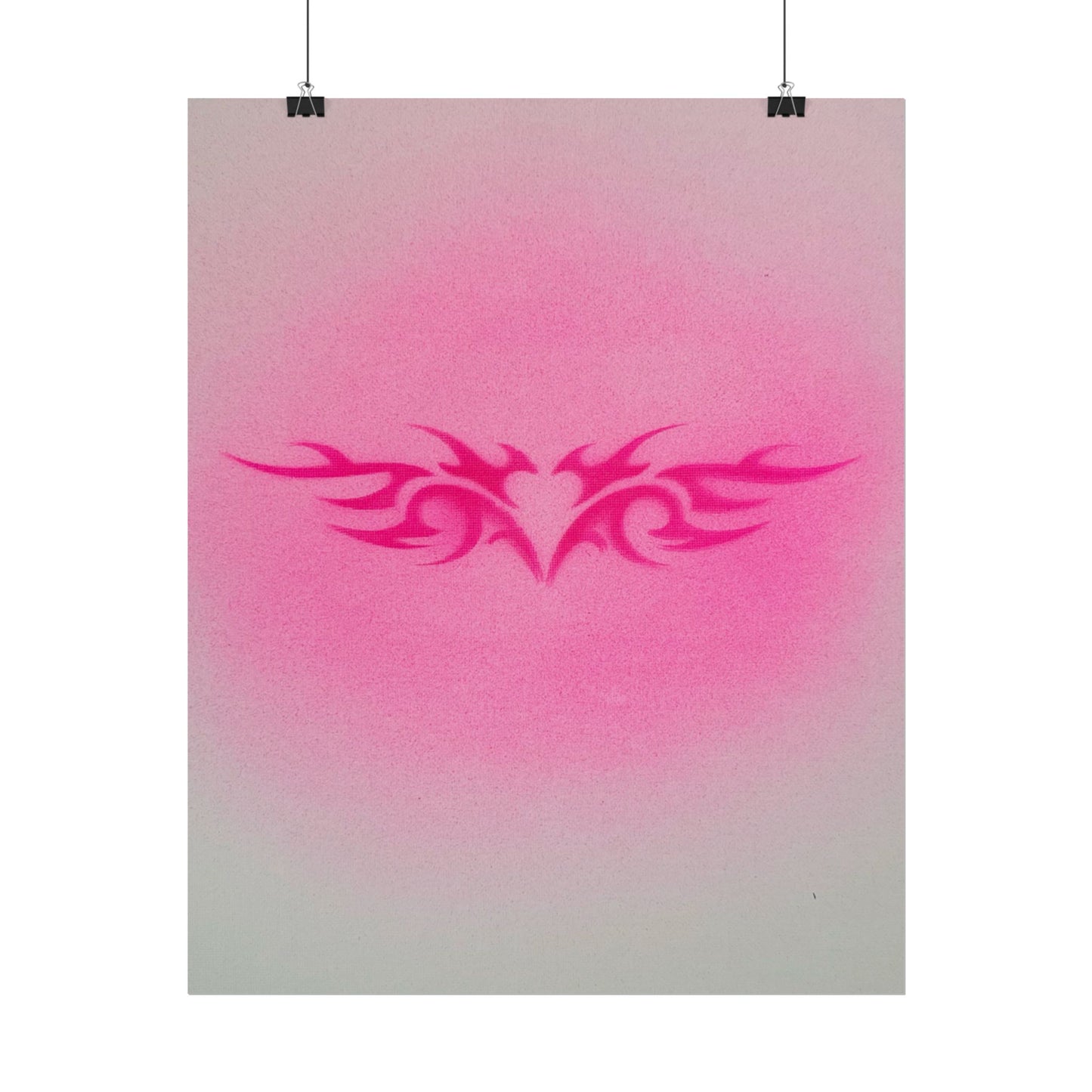 "trampstamp" airbrush rolled print