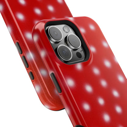 MagSafe "cherry crush polka dot" airbrush iPhone case