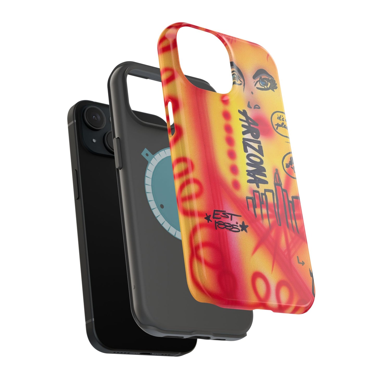 MagSafe "tempe, az" airbrush iPhone case