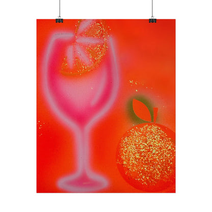"aperol spritz" airbrush rolled print