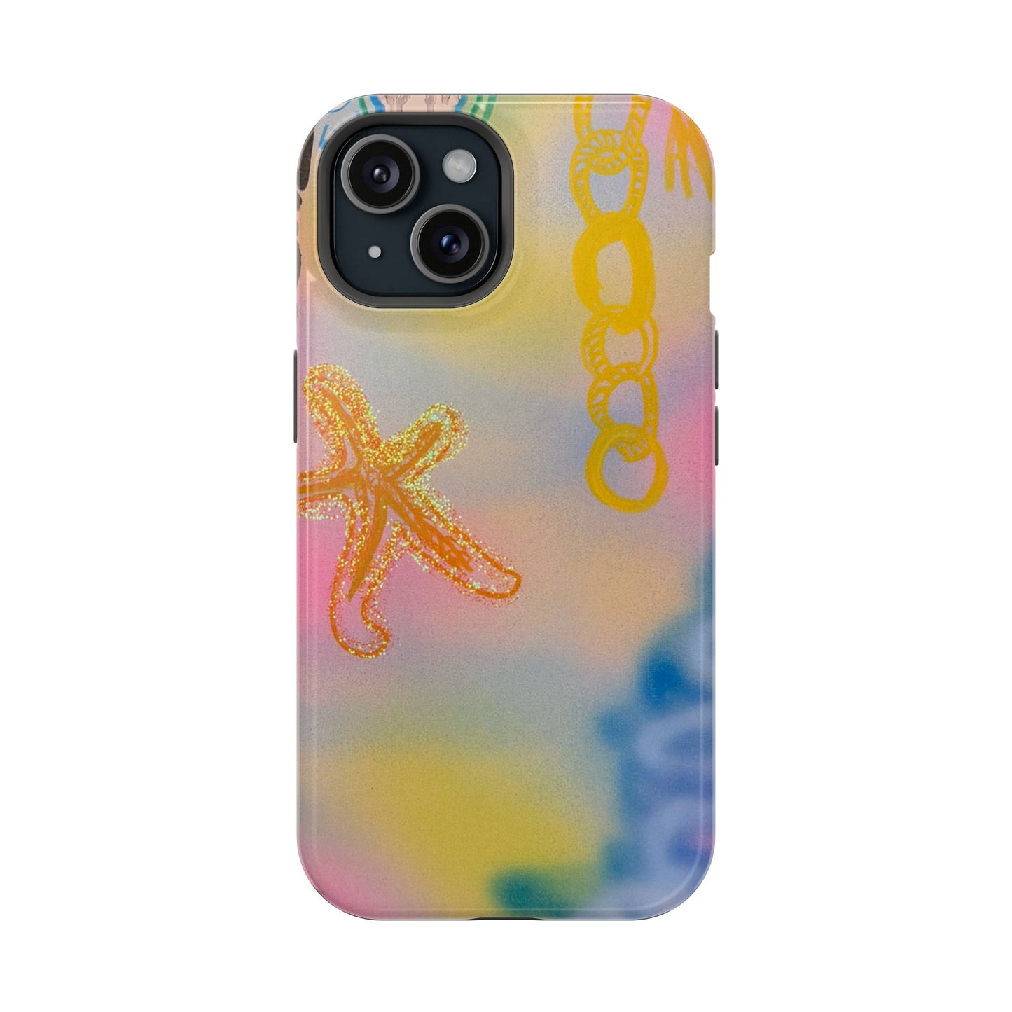 MagSafe "sweet starfish" airbrush iPhone case