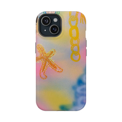 MagSafe "sweet starfish" airbrush iPhone case