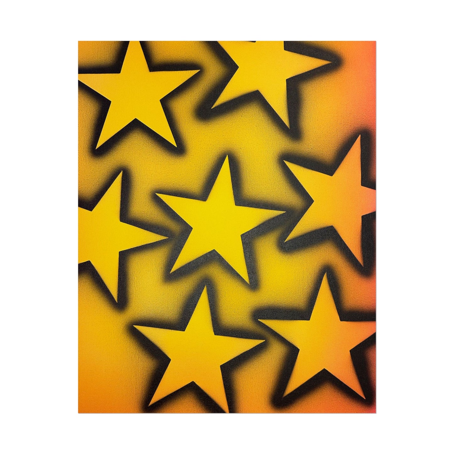 "UR A STAR!" airbrush rolled print