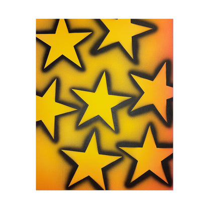 "UR A STAR!" airbrush rolled print
