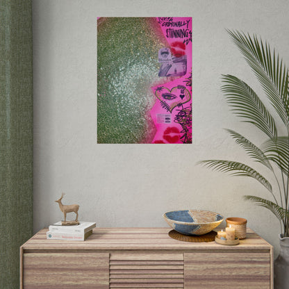 "glitter gloss" airbrush rolled print