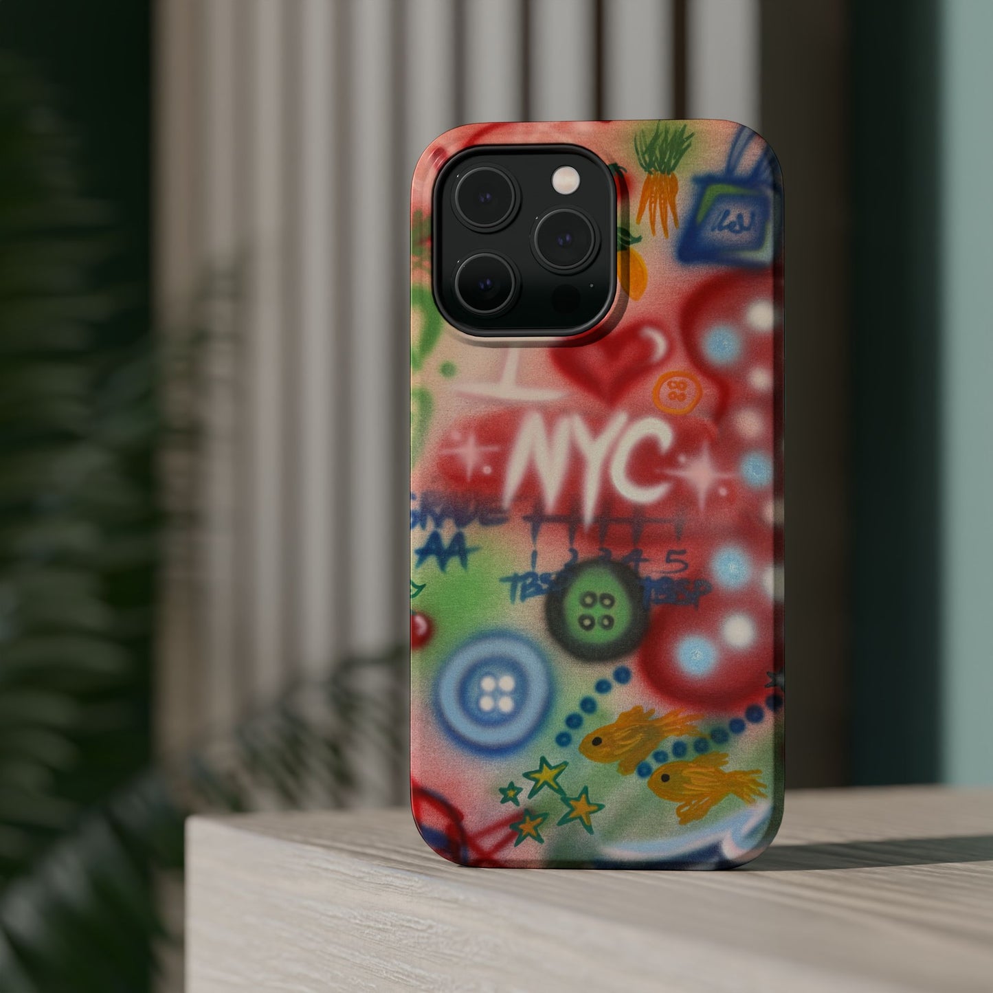MagSafe "i <3 NYC" airbrush iPhone case