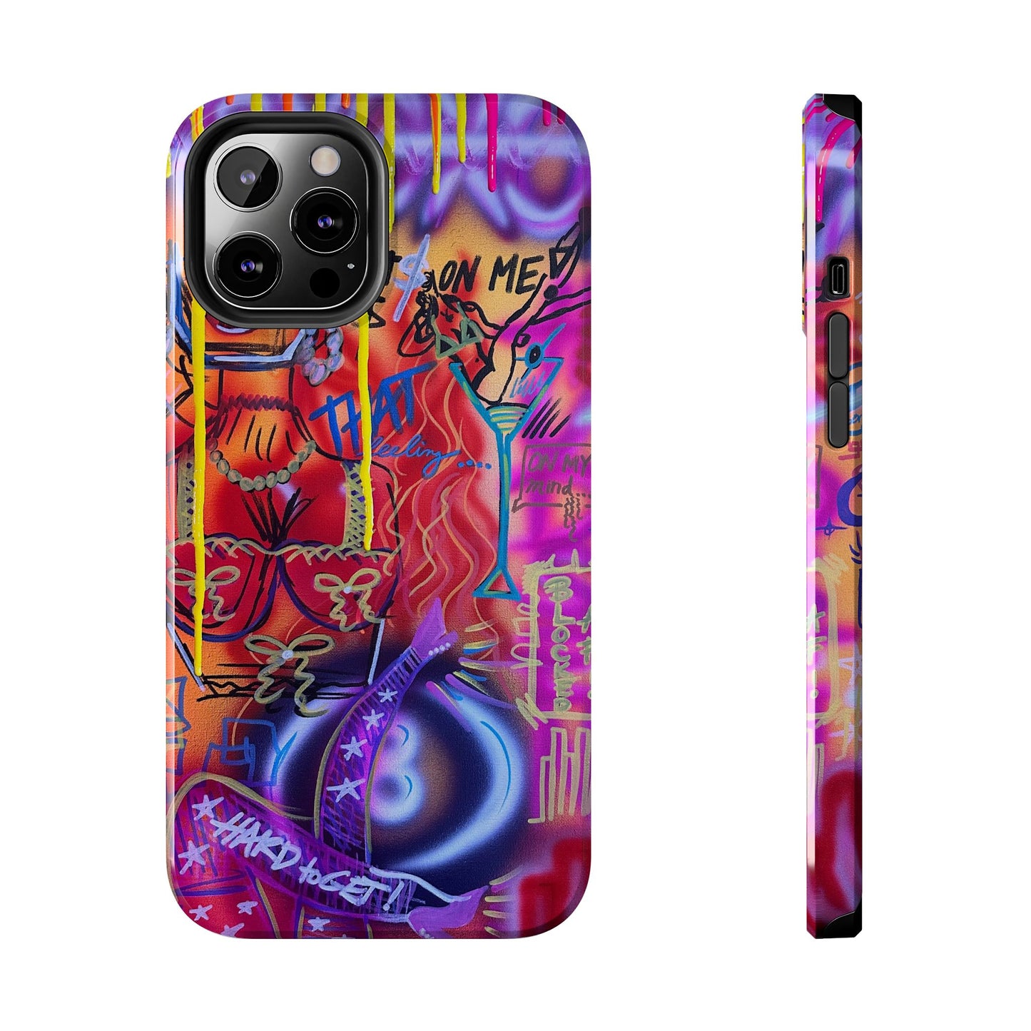 "shots on me" airbrush iPhone case