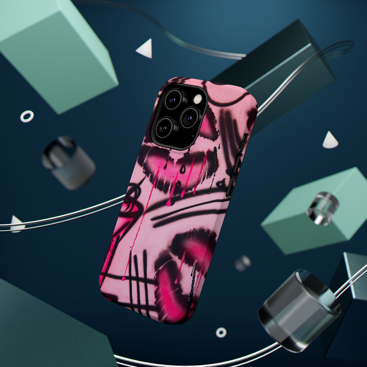 MagSafe "glossy pout" airbrush iPhone case