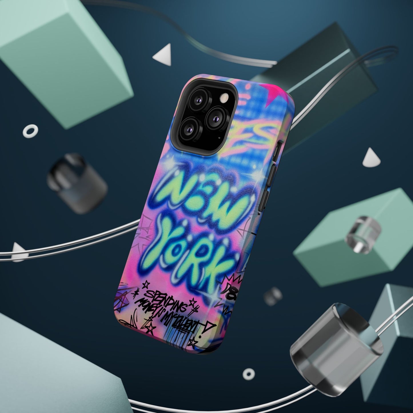 magsafe "spending $$ is my talent" airbrush iPhone case
