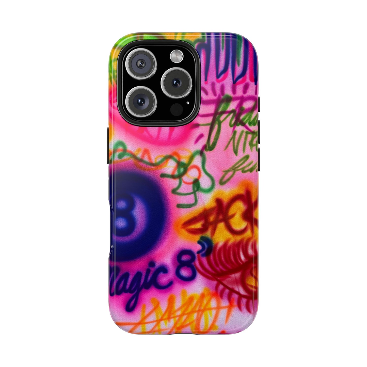 "colorful chaos" airbrush iPhone case