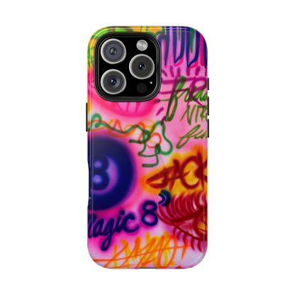 "colorful chaos" airbrush iPhone case