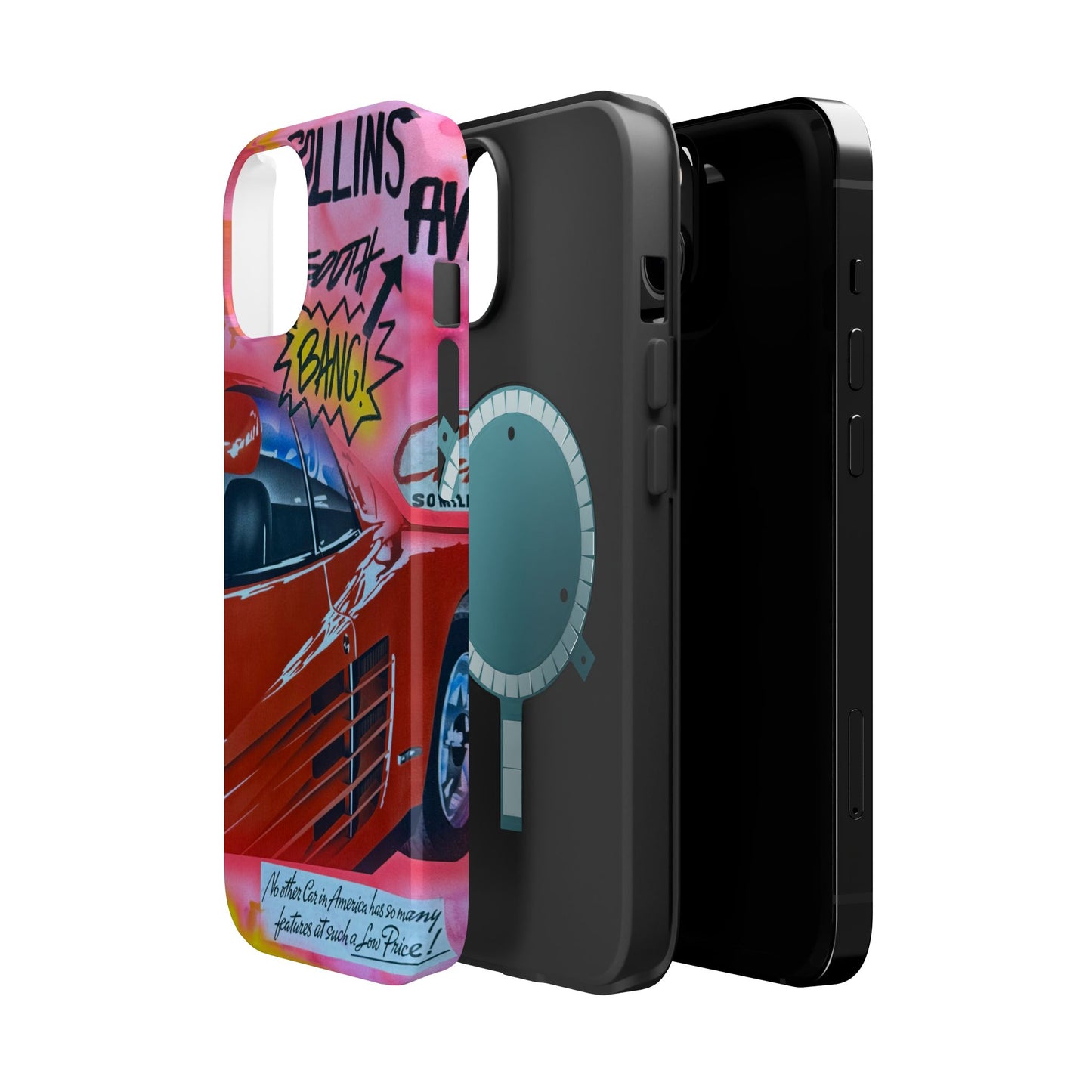 MagSafe "miami momentos" airbrush iPhone case