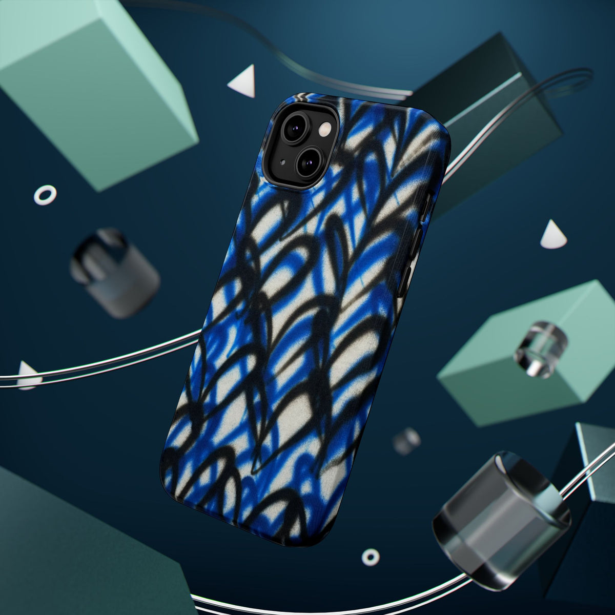 MagSafe "abstract hearts" airbrush iPhone case