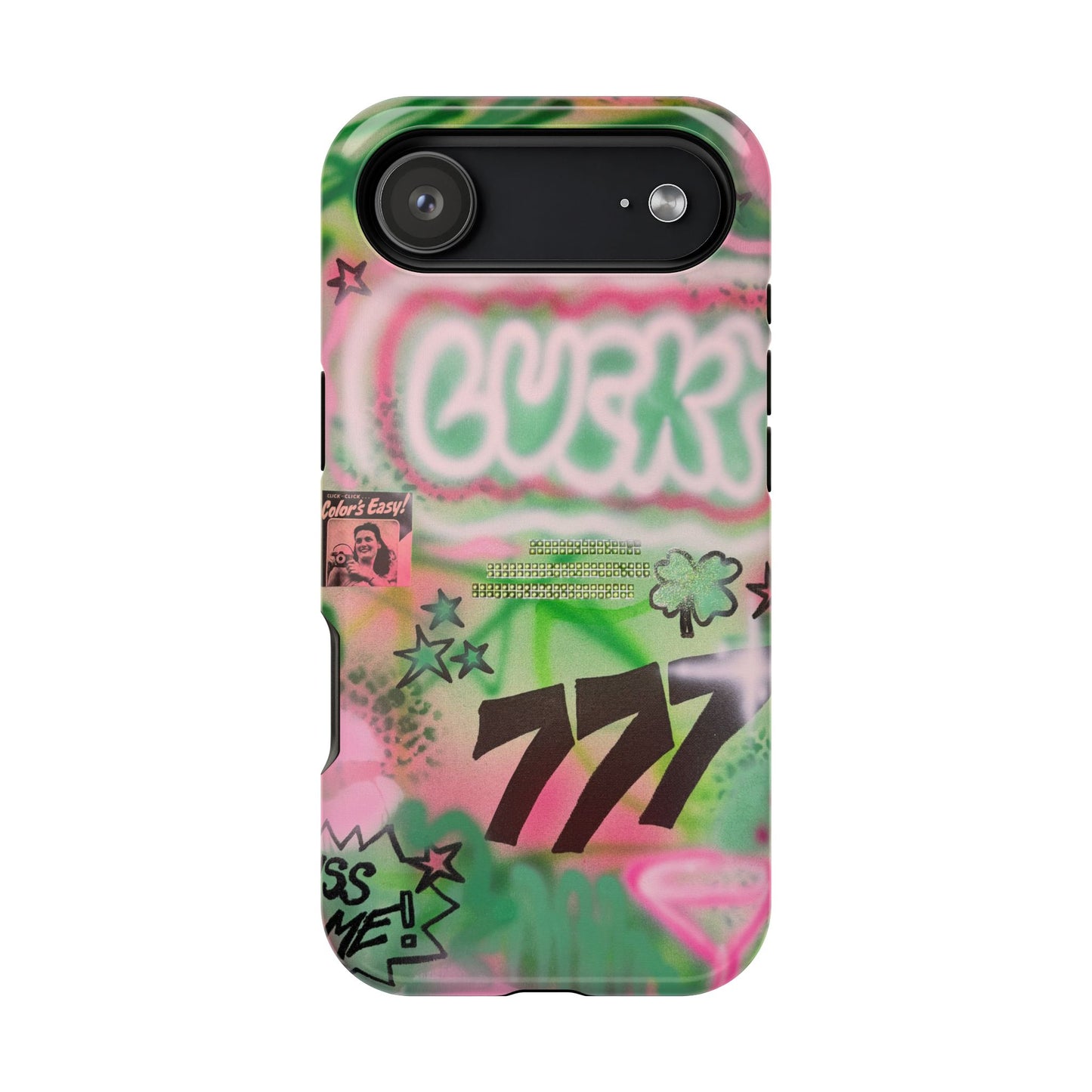 MagSafe "so lucky" airbrush iPhone case