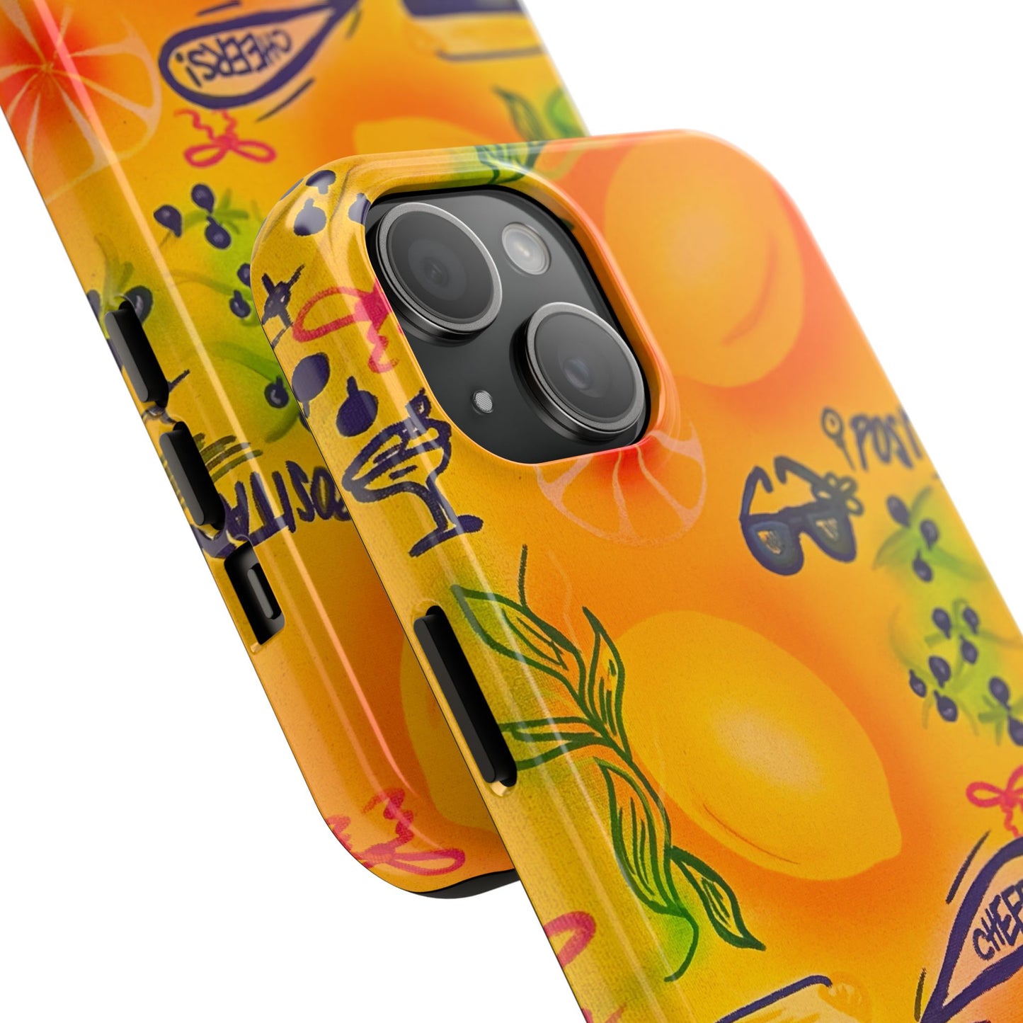 "citrus coastline" airbrush iPhone case