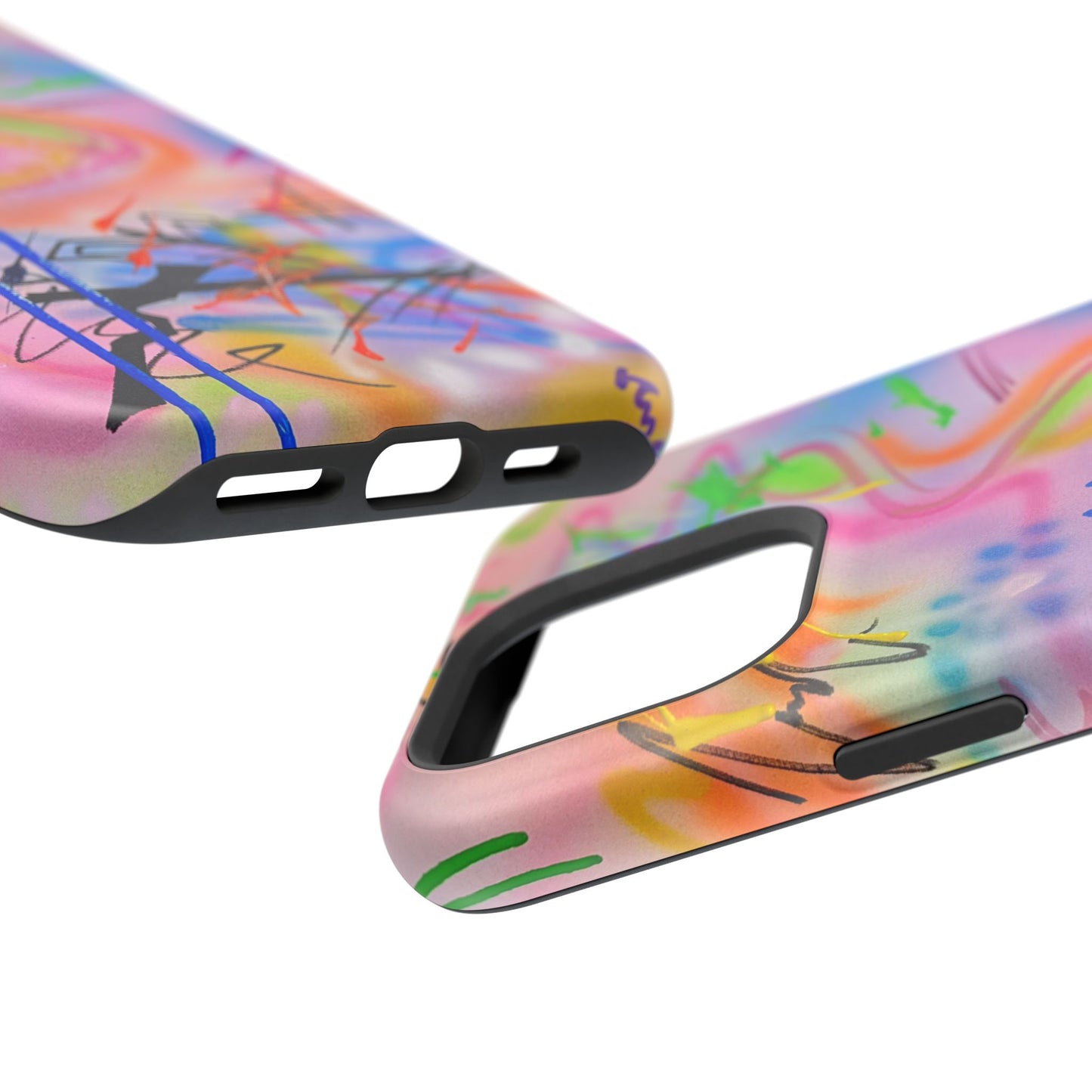 MagSafe "neon haze" airbrush iPhone case