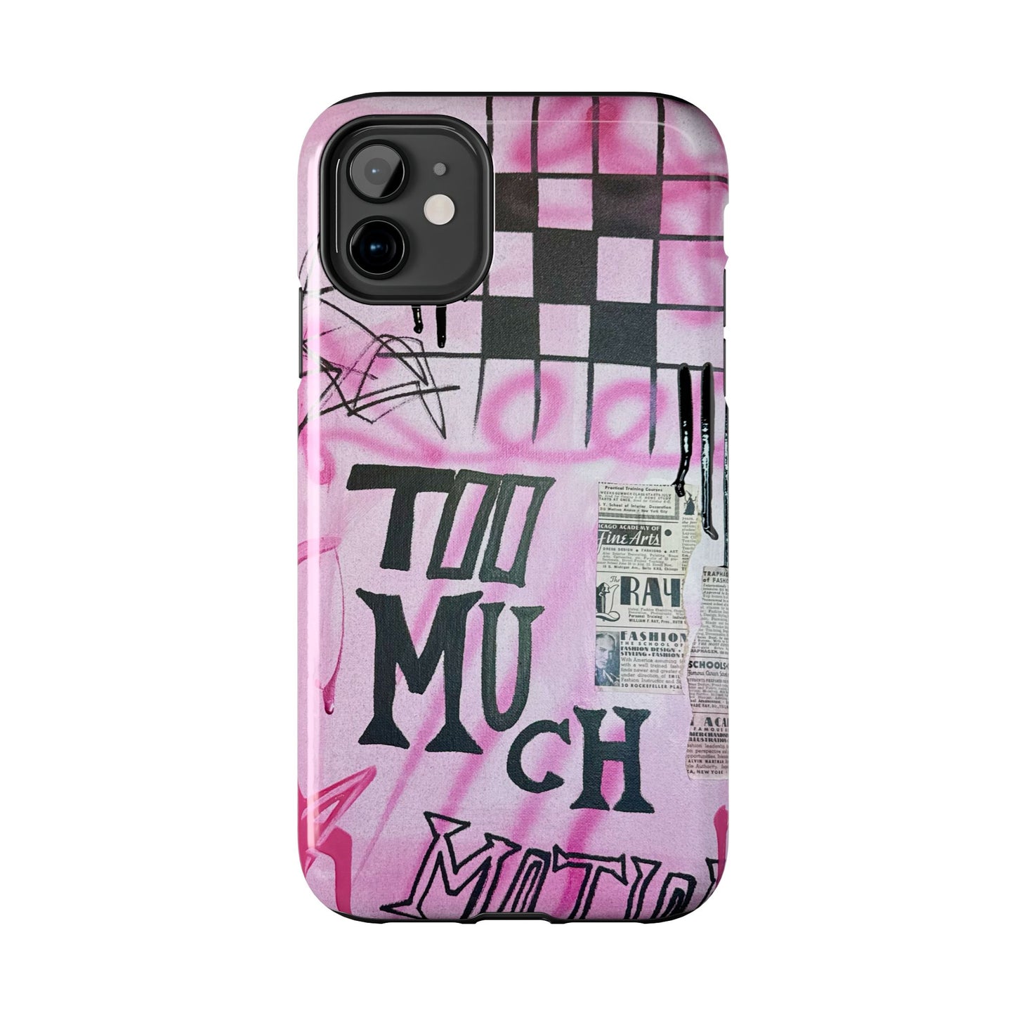 "too much motion" airbrush iPhone case