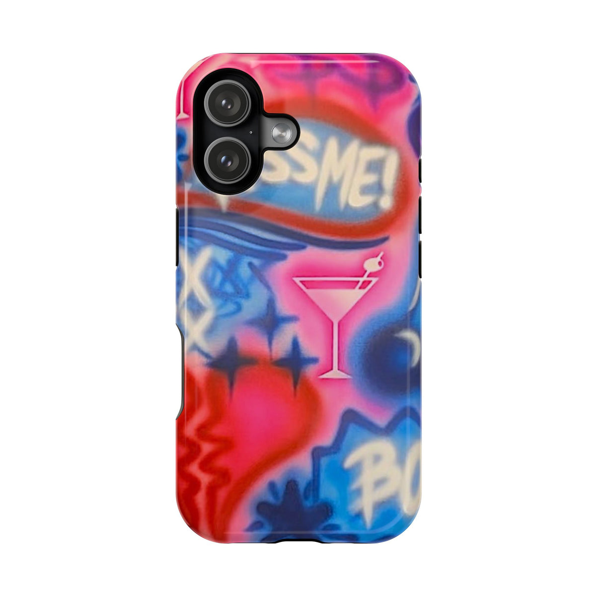 MagSafe "kiss me pt. 2" Airbrush iPhone Hülle