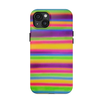 "colorful stripes" airbrush iPhone case