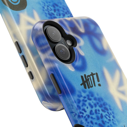 MagSafe "brilliant blues" airbrush iPhone case