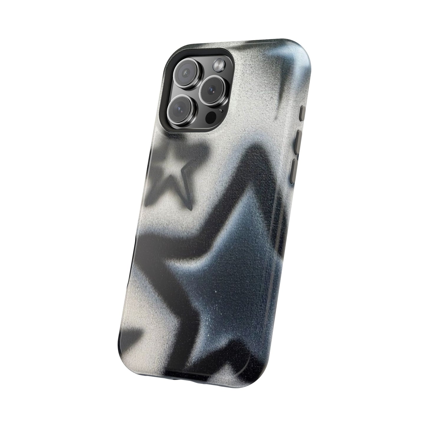 MagSafe "black & white stars" airbrush iPhone case