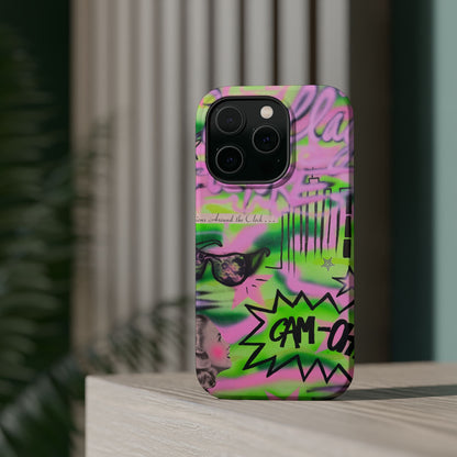 MagSafe "green camo" airbrush iPhone case