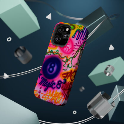 MagSafe "farbenfrohes Chaos" Airbrush-iPhone-Hülle