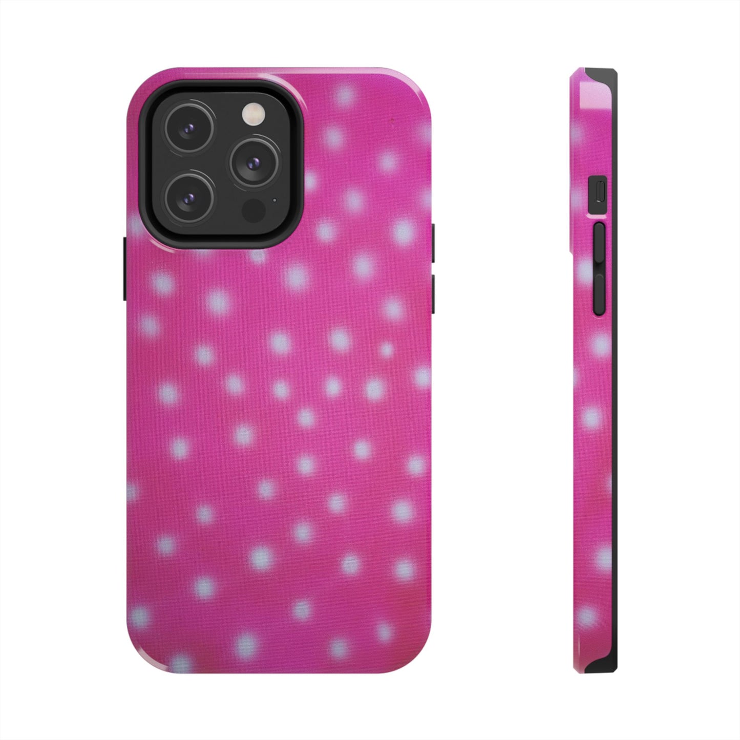 "bubblegum polka dot" airbrush iPhone case