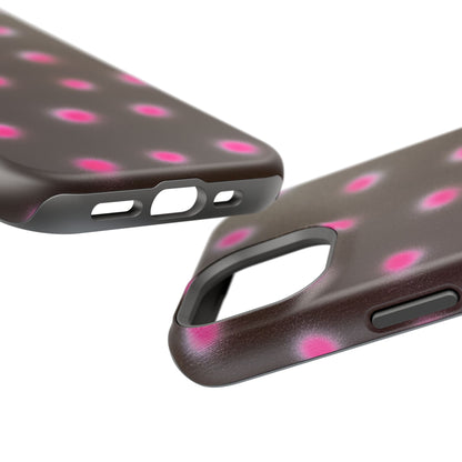 MagSafe "cherry mocha polka dot" airbrush iPhone case