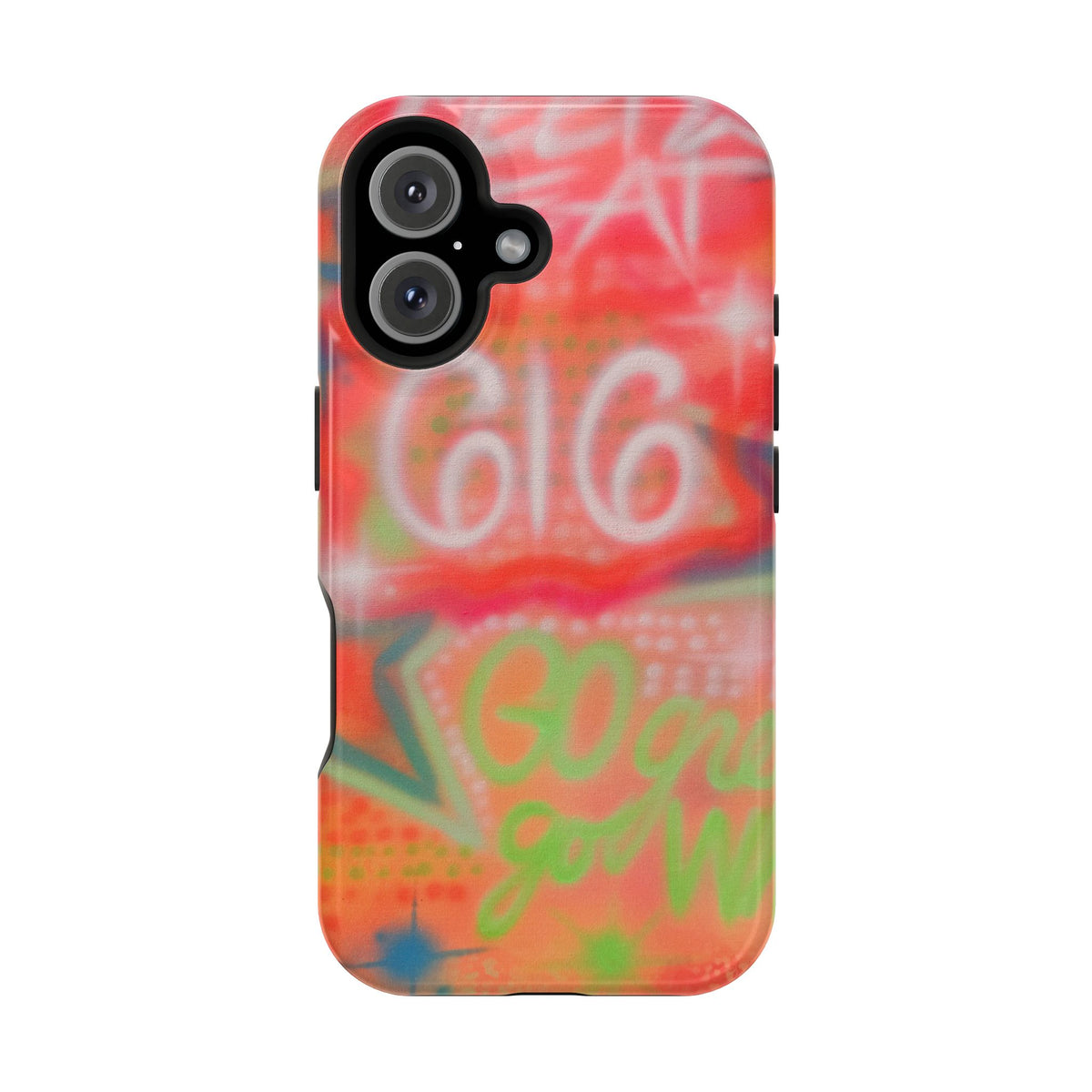 MagSafe custom @msualphaphi airbrush iPhone case