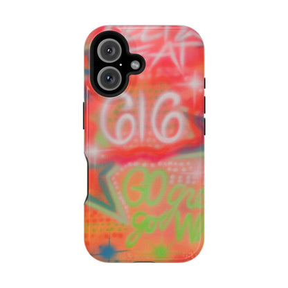 MagSafe custom @msualphaphi airbrush iPhone case