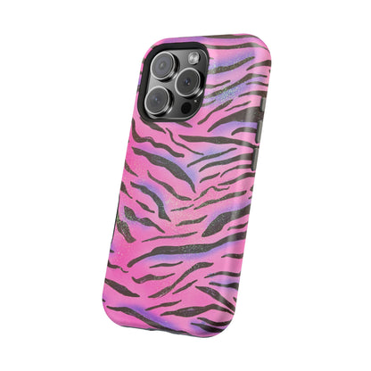 MagSafe "glitter zebra" airbrush iPhone case