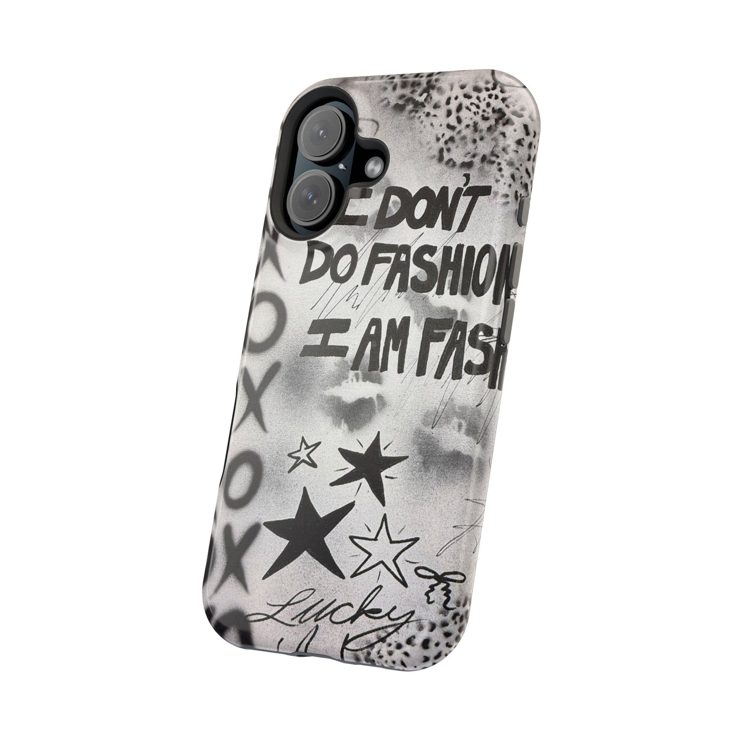 MagSafe "i am fashion" airbrush iPhone case