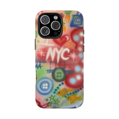 "i <3 NYC" airbrush iPhone case