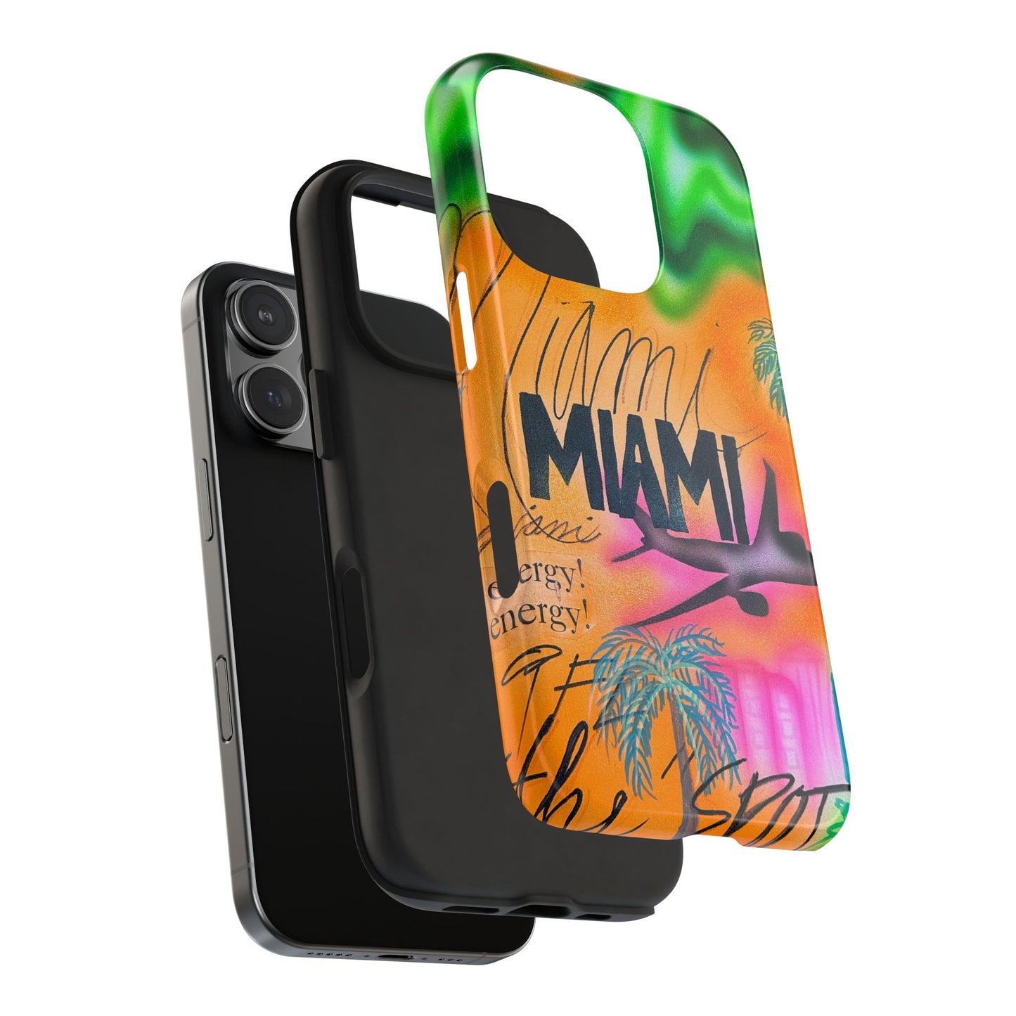 "miami, fl" airbrush iPhone case
