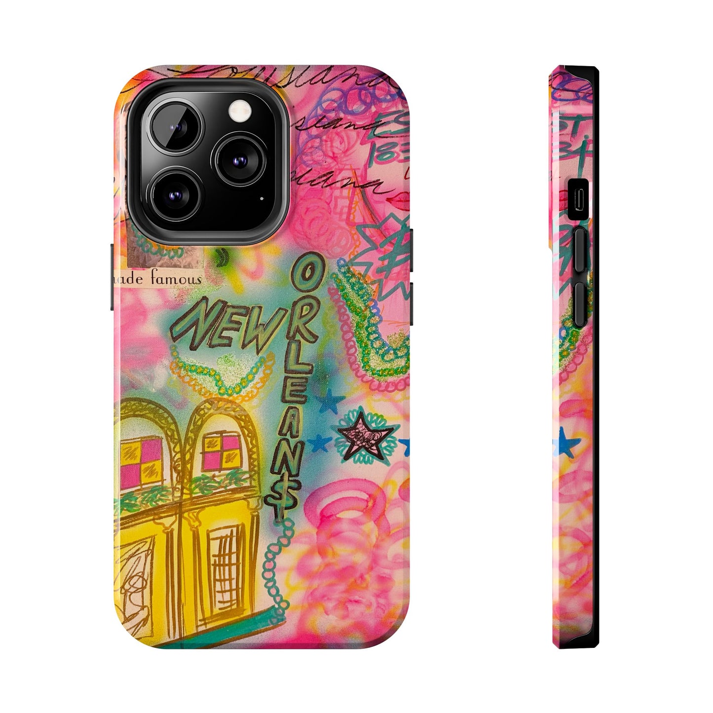 "new orleans, la" airbrush iPhone case