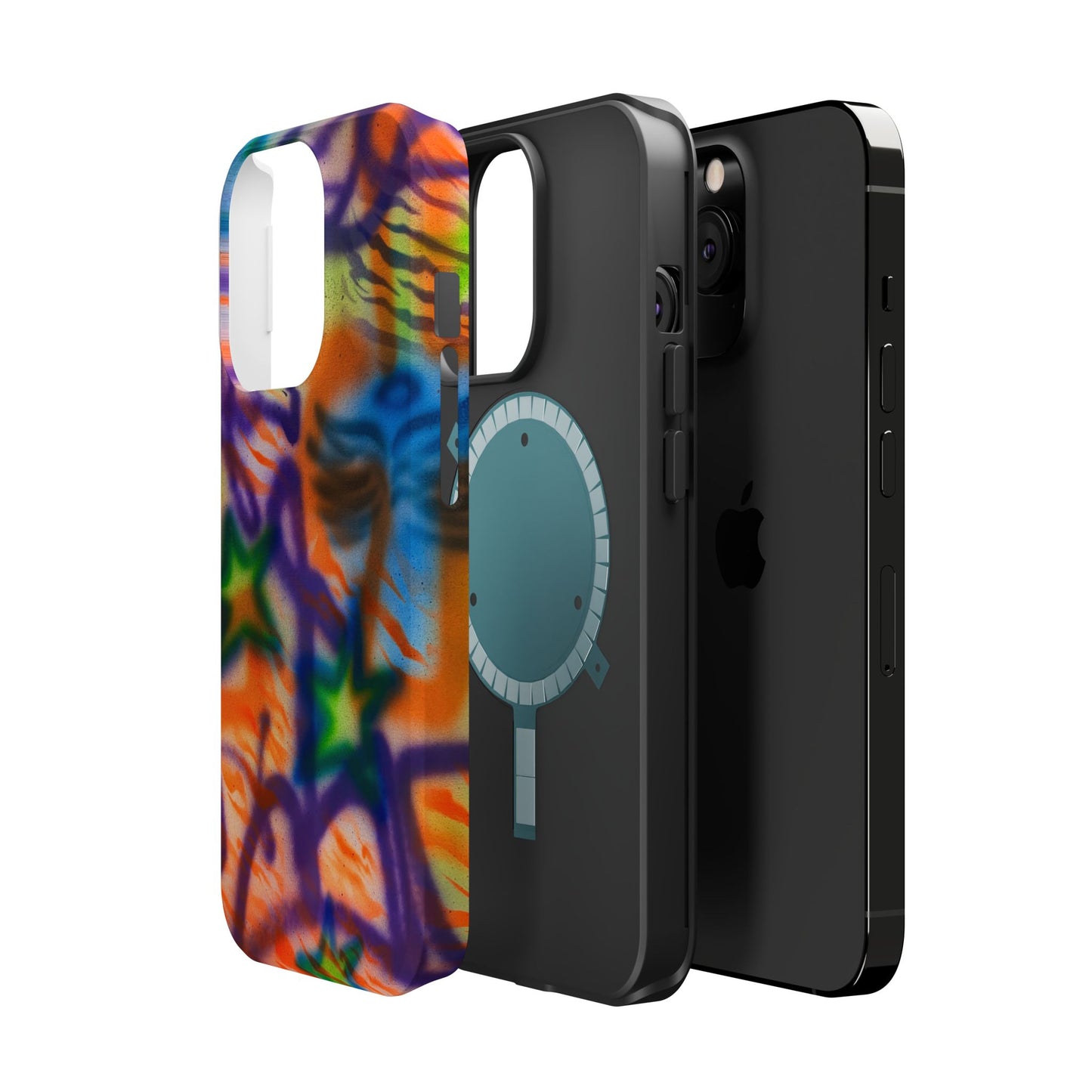 MagSafe "streetwear angel" airbrush iPhone case