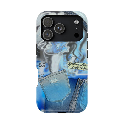 MagSafe "young lovers" airbrush iPhone case